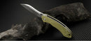 Artisan Cutlery Eterno Linerlock Folding Knife 3.5" D2 Tool Steel Blade Green G10 Handle 1818PGNF -Artisan Cutlery - Survivor Hand Precision Knives & Outdoor Gear Store
