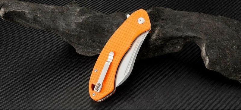 Artisan Cutlery Eterno Linerlock Folding Knife 3.5" D2 Tool Steel Blade Orange G10 Handle 1818POEF -Artisan Cutlery - Survivor Hand Precision Knives & Outdoor Gear Store