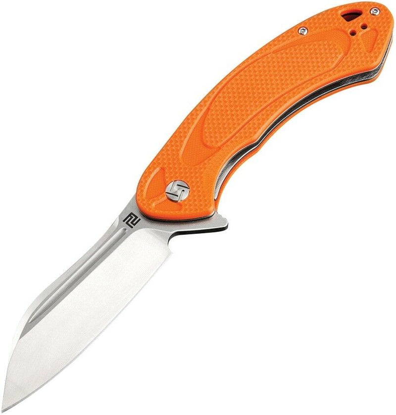 Artisan Cutlery Eterno Linerlock Folding Knife 3.5" D2 Tool Steel Blade Orange G10 Handle 1818POEF -Artisan Cutlery - Survivor Hand Precision Knives & Outdoor Gear Store