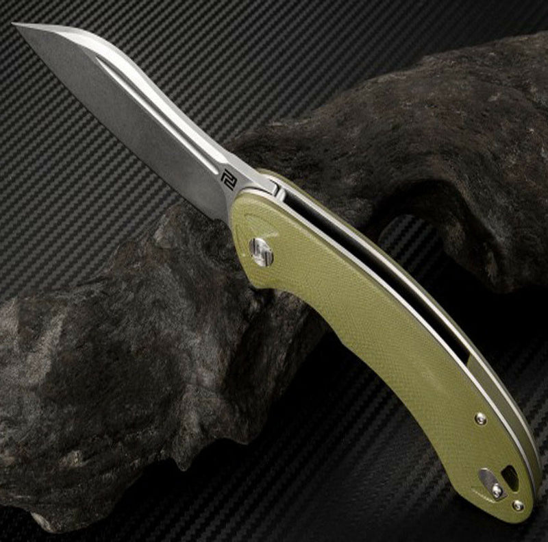 Artisan Cutlery Eterno Linerlock Folding Knife 3.5" D2 Tool Steel Blade Smooth G10 Handle 1818PGNC -Artisan Cutlery - Survivor Hand Precision Knives & Outdoor Gear Store