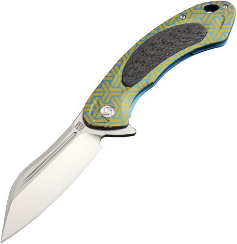 Artisan Cutlery Immortal Framelock Folding Knife 3.63" S35VN Steel Blade Titanium Handle 1818GBU02 -Artisan Cutlery - Survivor Hand Precision Knives & Outdoor Gear Store