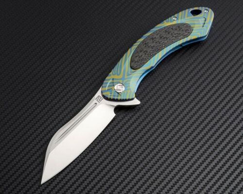 Artisan Cutlery Immortal Framelock Folding Knife 3.63" S35VN Steel Blade Titanium Handle 1818GBU03 -Artisan Cutlery - Survivor Hand Precision Knives & Outdoor Gear Store