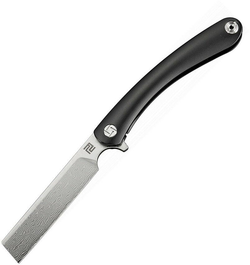 Artisan Cutlery Orthodox Framelock Folding Knife 3.5" Damascus Steel Blade Black Titanium Handle 1817GDBK -Artisan Cutlery - Survivor Hand Precision Knives & Outdoor Gear Store
