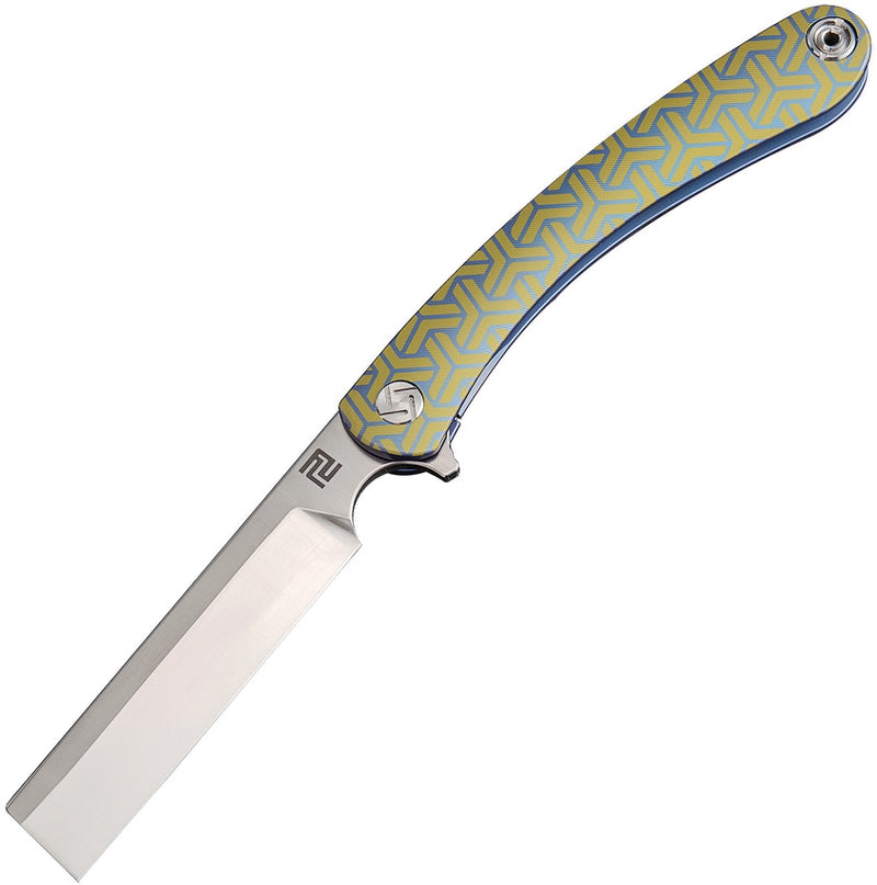 Artisan Cutlery Orthodox Framelock Folding Knife 2.75" S35VN Steel Blade Titanium Handle 1817GSBU02 -Artisan Cutlery - Survivor Hand Precision Knives & Outdoor Gear Store