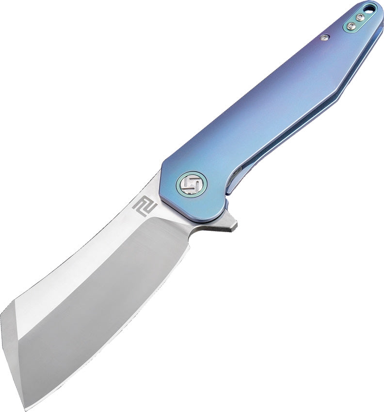 Artisan Cutlery Osprey Folding Knife M390 Stainless Blade Blue Titanium Handle 1803GBUM -Artisan Cutlery - Survivor Hand Precision Knives & Outdoor Gear Store