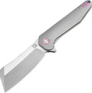 Artisan Cutlery Osprey Folding Knife M390 Stainless Blade Gray Titanium Handle 1803GGYM -Artisan Cutlery - Survivor Hand Precision Knives & Outdoor Gear Store