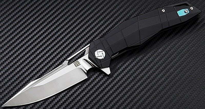 Artisan Cutlery Pangolin Framelock Folding Knife 4" S35VN Steel Blade Black Titanium Handle 1826GBKS -Artisan Cutlery - Survivor Hand Precision Knives & Outdoor Gear Store