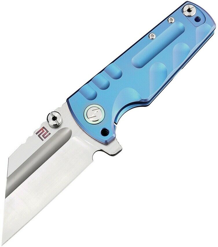 Artisan Cutlery Proponent Framelock Folding Knife 4" S35VN Steel Blade Blue Titanium Handle 1820GBUS -Artisan Cutlery - Survivor Hand Precision Knives & Outdoor Gear Store