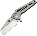 Artisan Cutlery Ravine Framelock Folding Knife 3" S35VN Steel Blade Gray Titanium Handle 1819GGYS -Artisan Cutlery - Survivor Hand Precision Knives & Outdoor Gear Store