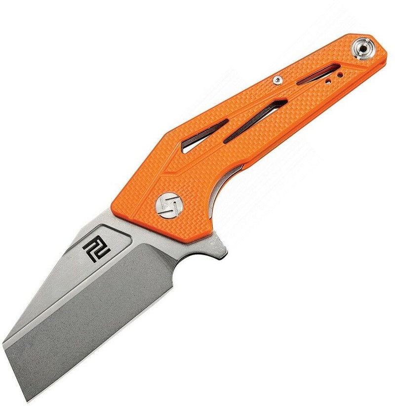 Artisan Cutlery Ravine Linerlock Folding Knife 3.25" D2 Tool Steel Blade Orange G10 Handle 1819POE -Artisan Cutlery - Survivor Hand Precision Knives & Outdoor Gear Store