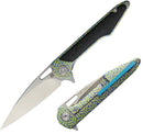 Artisan Cutlery Small Archaeo Folding Knife 3" M390 Steel Blade Titanium/Carbon Fiber Handle 1821GSBU02 -Artisan Cutlery - Survivor Hand Precision Knives & Outdoor Gear Store