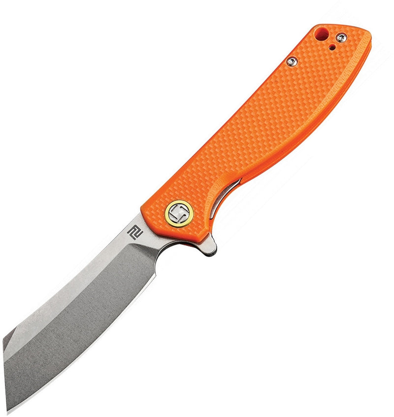 Artisan Cutlery Tomahawk Liner Folding Knife 3" D2 Tool Steel Blade Orange G10 Handle 1815PSOEF -Artisan Cutlery - Survivor Hand Precision Knives & Outdoor Gear Store