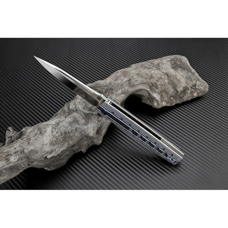 Artisan Cutlery Virginia Linerlock Folding Knife 4" S35VN Steel Blade Black/White G10 Handle 1807GBWS -Artisan Cutlery - Survivor Hand Precision Knives & Outdoor Gear Store