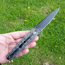 Artisan Cutlery Virginia Linerlock Folding Knife 4" D2 Tool Steel Blade Black/White G10 Handle 1807PBBW -Artisan Cutlery - Survivor Hand Precision Knives & Outdoor Gear Store