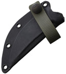 Bastinelli Creations Chopper Fixed Knife 3.5" Black Oxide Coated Bohler M390 Steel Upswept Blade Green Textured G10 Handle 233G -Bastinelli Creations - Survivor Hand Precision Knives & Outdoor Gear Store