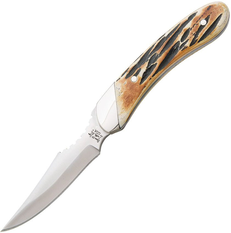 Bear & Son Caper Genuine Fixed Knife 3" 440 Steel Blade India Stag Bone Handle 5009 -Bear & Son - Survivor Hand Precision Knives & Outdoor Gear Store