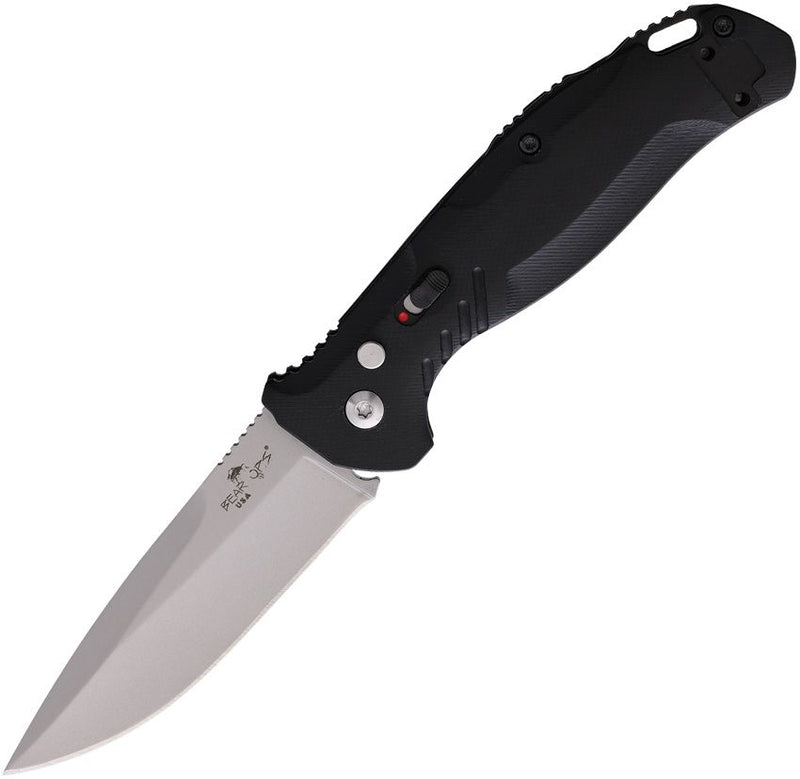 Bear & Son Bold Action XI Folding Automatic Knife 3.25" 14C28N Sandvik Steel Blade Black G10 Handle AC1100B4P -Bear & Son - Survivor Hand Precision Knives & Outdoor Gear Store