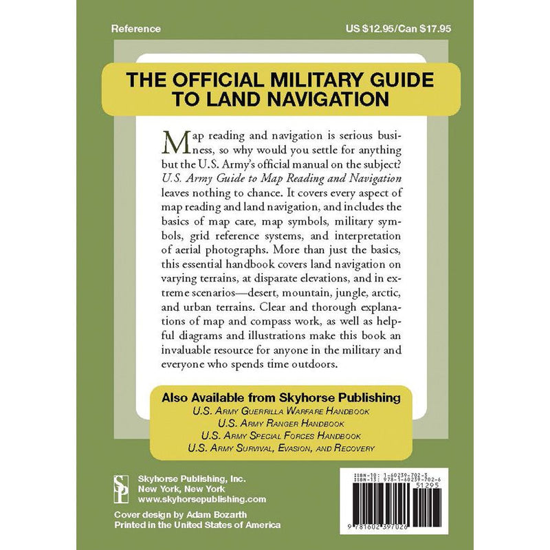 U.S. Army Guide To Map Reading Book Every Aspect Land Navigation Illustrations 464 -Books - Survivor Hand Precision Knives & Outdoor Gear Store