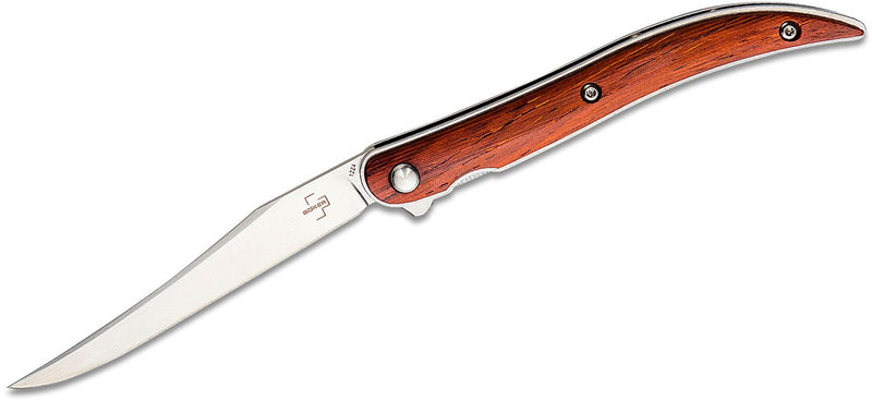 Boker Plus Texas Toothpick Linerlock Folding Knife 3.25" VG-10 Steel Blade Cocobolo Wood Handle 01BO389 -Boker Plus - Survivor Hand Precision Knives & Outdoor Gear Store