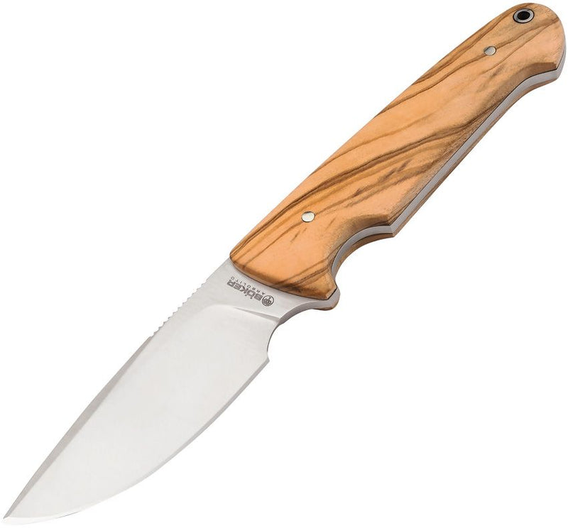 Boker Arbolito Vultur Fixed Knife 3.86" ACX390 Steel Drop Point Blade Olive Wood Handle 02BA415 -Boker - Survivor Hand Precision Knives & Outdoor Gear Store