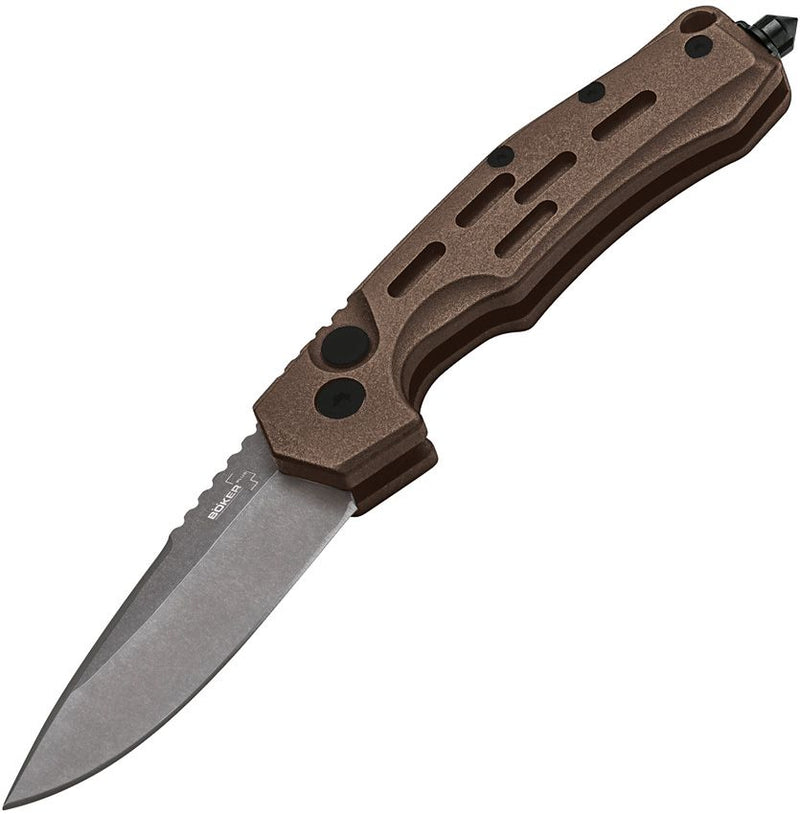 Boker Plus Thunder Storm Folding Knife 3" AUS-8 Steel Blade Brown Aluminum Handle P01BO794N -Boker Plus - Survivor Hand Precision Knives & Outdoor Gear Store