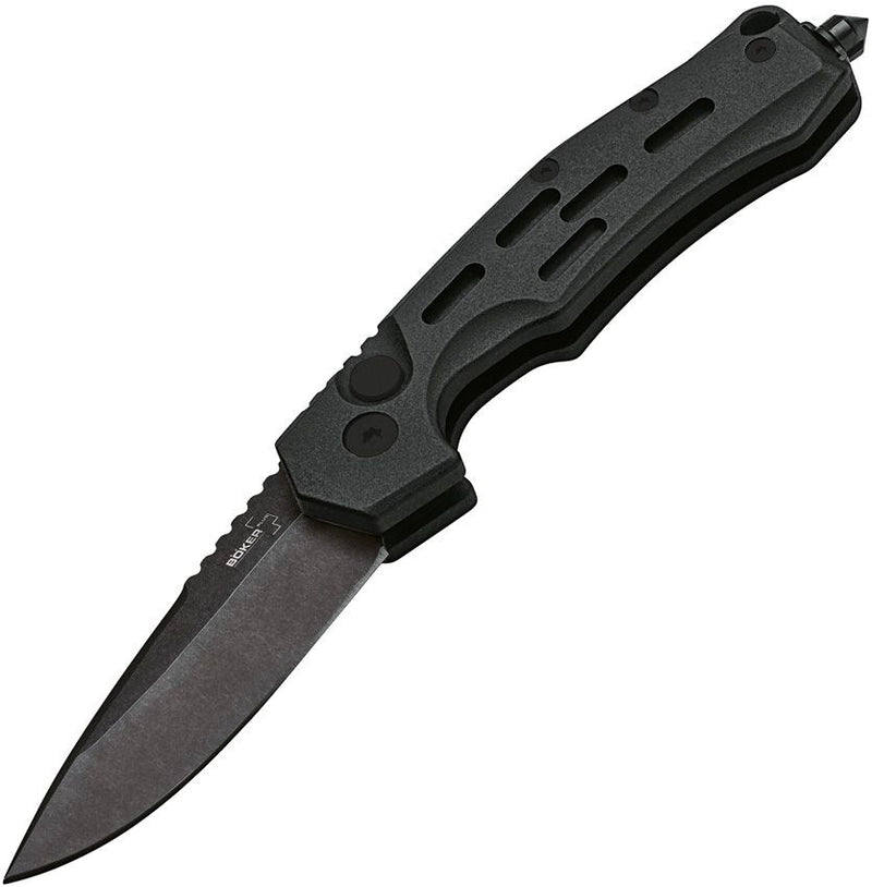 Boker Plus Thunder Storm Button Lock Folding Knife 3" AUS-8 Steel Blade Black Aluminum Handle P01BO795N -Boker Plus - Survivor Hand Precision Knives & Outdoor Gear Store