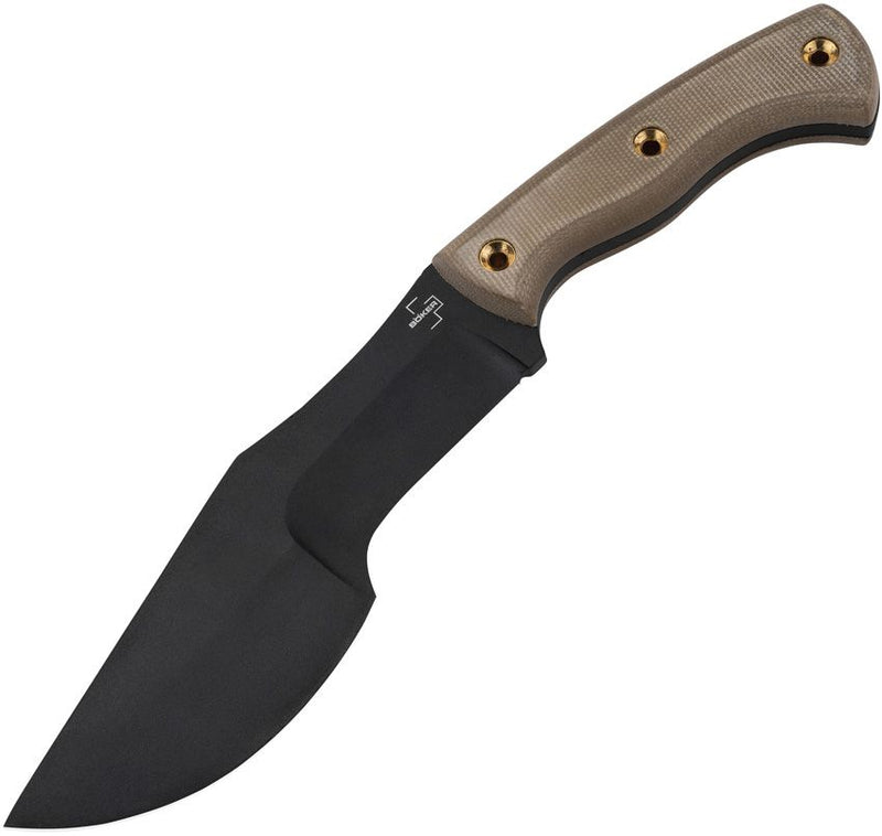 Boker Plus Tracker Fixed Knife 7.25" 1095 Carbon Steel Blade Brown Micarta Handle P02BO073 -Boker Plus - Survivor Hand Precision Knives & Outdoor Gear Store