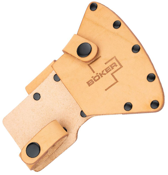 Boker Plus Appalachian Axe Sheath Natural Leather Construction With 6 Strong Disc-Backed Rivets P09BO257 -Boker Plus - Survivor Hand Precision Knives & Outdoor Gear Store