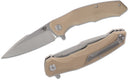 Bestech Knives Warwolf Liner Folding Knife 3.5" D2 Tool Steel Blade G10 Tan Handle G04C -Bestech Knives - Survivor Hand Precision Knives & Outdoor Gear Store