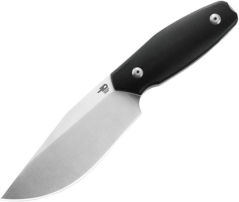 Bestech Knives Lignum Artis Fixed Knife 4.75" AUS-8 Steel Full Tang Blade Black Smooth G10 Handle F03A -Bestech Knives - Survivor Hand Precision Knives & Outdoor Gear Store