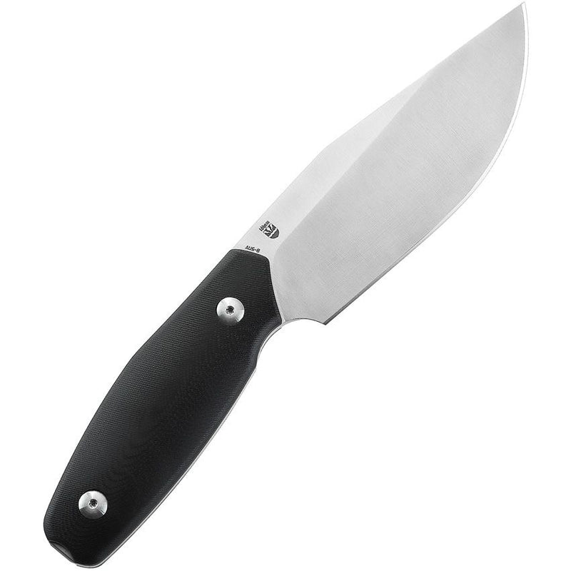 Bestech Knives Lignum Artis Fixed Knife 4.75" AUS-8 Steel Full Tang Blade Black Smooth G10 Handle F03A -Bestech Knives - Survivor Hand Precision Knives & Outdoor Gear Store