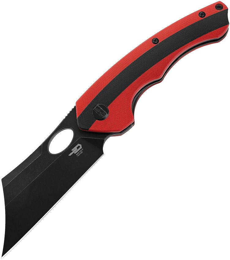 Bestech Knives Skirmish Liner Folding Knife 3.5" D2 Tool Steel Blade Black/Red G10 Handle KG44D -Bestech Knives - Survivor Hand Precision Knives & Outdoor Gear Store