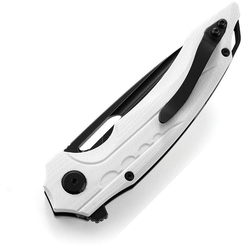 Bestech Knives Ornetta Liner Folding Knife 3.5" Bohler N690 Steel Blade White G10 Handle KG50E -Bestech Knives - Survivor Hand Precision Knives & Outdoor Gear Store