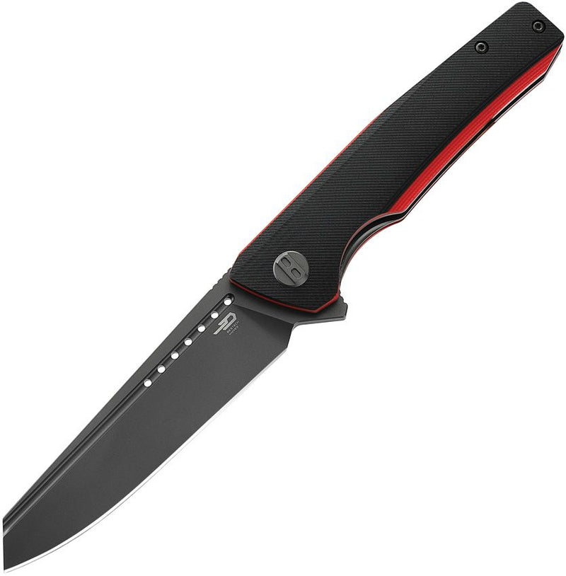 Bestech Knives Slyther Liner Folding Knife 3.63" 14C28N Sandvik Steel Blade Black And Red G10 Handle G51C -Bestech Knives - Survivor Hand Precision Knives & Outdoor Gear Store