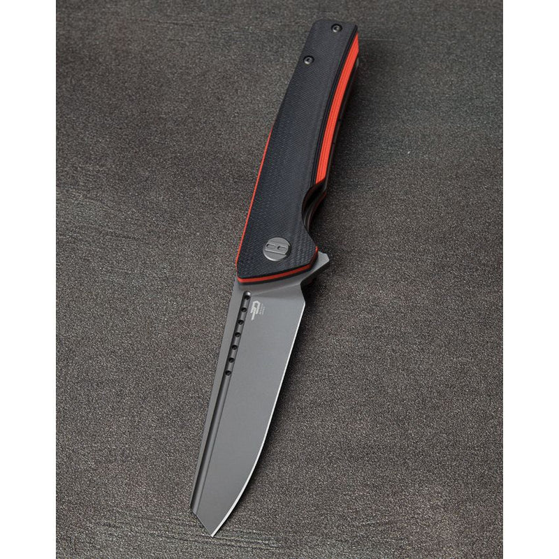 Bestech Knives Slyther Liner Folding Knife 3.63" 14C28N Sandvik Steel Blade Black And Red G10 Handle G51C -Bestech Knives - Survivor Hand Precision Knives & Outdoor Gear Store