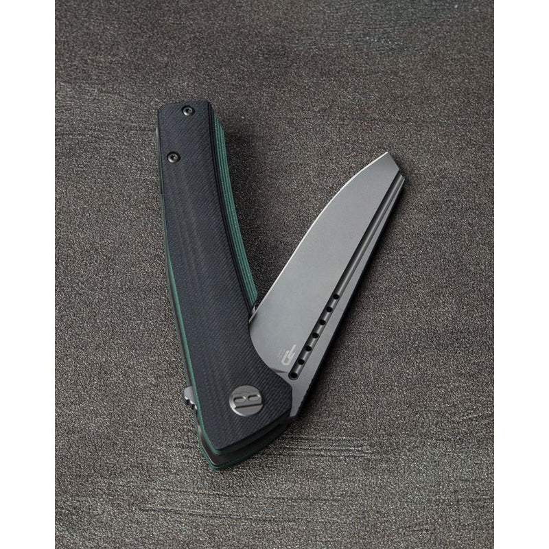 Bestech Knives Slyther Liner Folding Knife 3.63" 14C28N Sandvik Steel Blade Black And Green G10 Handle G51D -Bestech Knives - Survivor Hand Precision Knives & Outdoor Gear Store