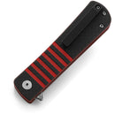 Bestech Knives Titan Linerlock Folding Knife 3" Damascus Steel Tanto Blade Red G10 And Carbon Fiber Handle L05B -Bestech Knives - Survivor Hand Precision Knives & Outdoor Gear Store