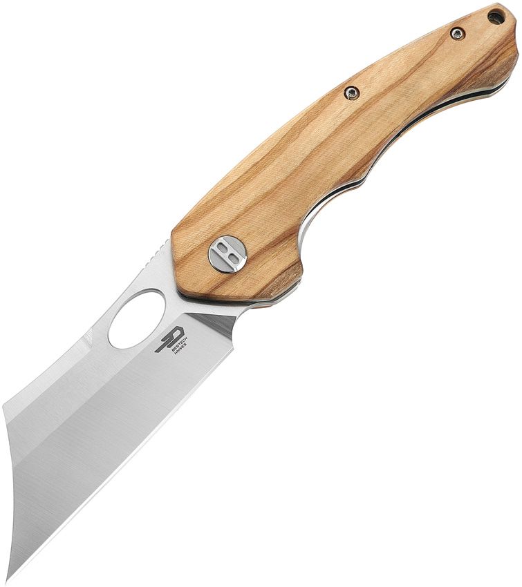 Bestech Knives Skirmish Linerlock Folding Knife 3.25" D2 Tool Steel Blade Olive Wood Handle L06B -Bestech Knives - Survivor Hand Precision Knives & Outdoor Gear Store