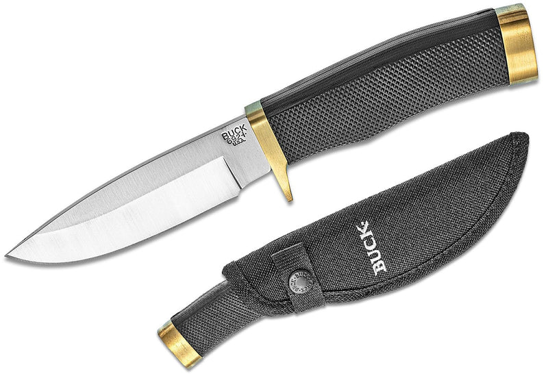 Buck Vanguard Fixed Knife 4.125" 420HC Steel Blade Textured Black Rubber Handle 692 -Buck - Survivor Hand Precision Knives & Outdoor Gear Store