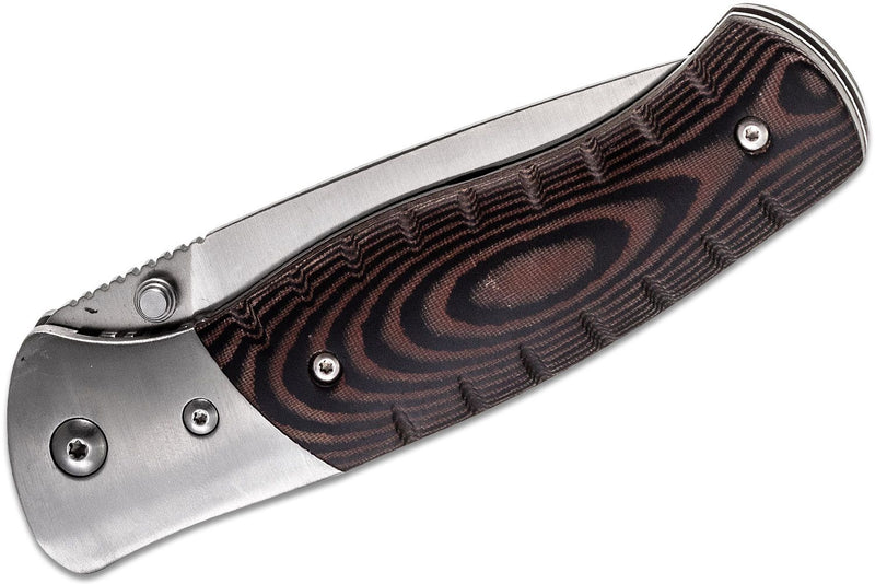 Buck Selkirk Linerlock Folding Knife 3.87" 420HC Steel Drop Point Blade CNC Contoured Micarta Handle 836BRS -Buck - Survivor Hand Precision Knives & Outdoor Gear Store