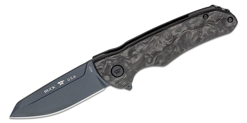 Buck Sprint OPS Folding Knife 3.125" S45VN Steel Tanto Blade Carbon Fiber Handle 843CFS -Buck - Survivor Hand Precision Knives & Outdoor Gear Store