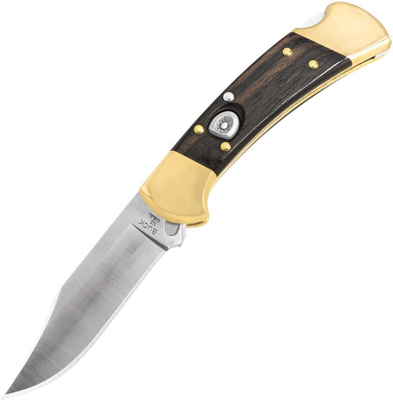 Buck 112 Lockback Folding Automatic Knife 3" CPM S30V Steel Clip Point Blade Ebony Wood Handle 112BRSA -Buck - Survivor Hand Precision Knives & Outdoor Gear Store