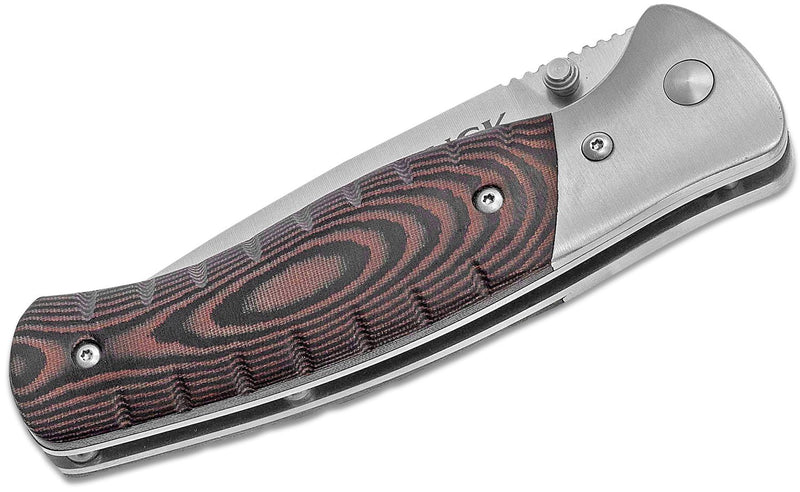 Buck Selkirk Linerlock Folding Knife 3.87" 420HC Steel Drop Point Blade CNC Contoured Micarta Handle 836BRS -Buck - Survivor Hand Precision Knives & Outdoor Gear Store