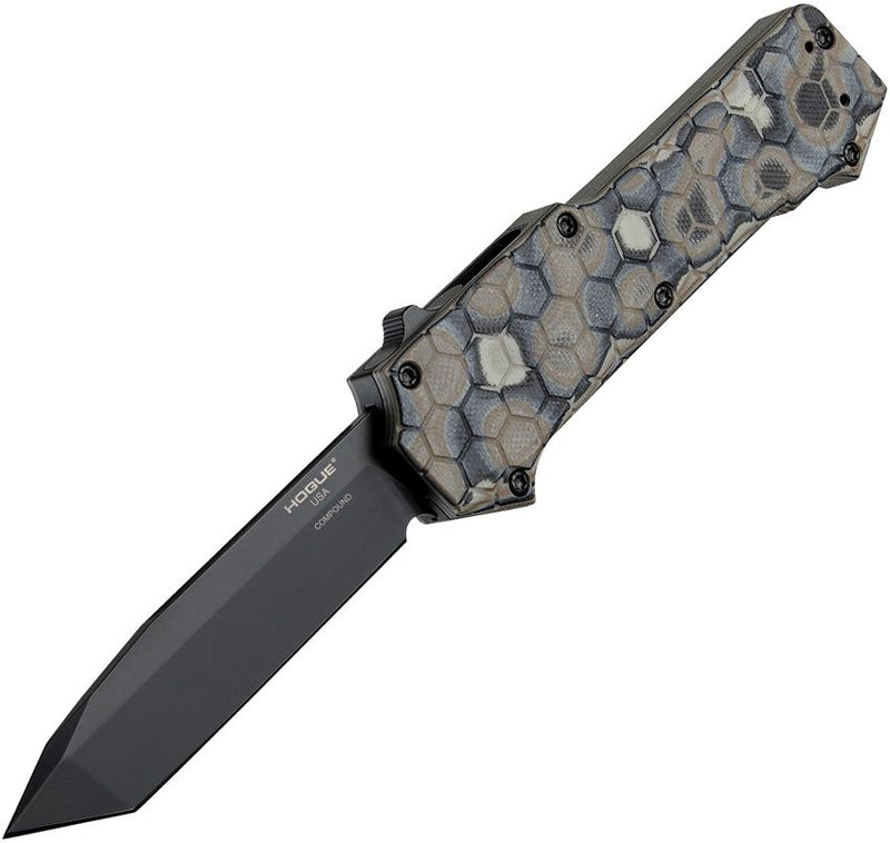 Hogue Compound Out The Fr Folding Automatic Knife 3.50" CPM-S30V Steel Blade G-Mascus G10 Handle 34027 -Hogue - Survivor Hand Precision Knives & Outdoor Gear Store