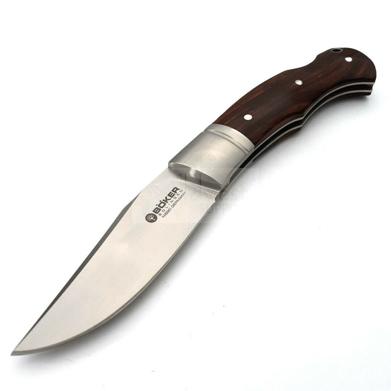 Boker Boxer Lockback Folding Knife 3" Bohler N690 Steel Blade Brown Ironwood Handle 111025 -Boker - Survivor Hand Precision Knives & Outdoor Gear Store