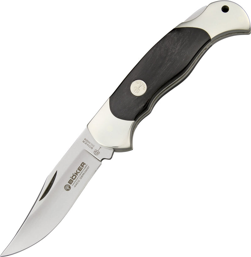 Boker Lockback Horn Folding Knife 440C Stainless Steel Blade Buffalo Horn Handle 112007 -Boker - Survivor Hand Precision Knives & Outdoor Gear Store