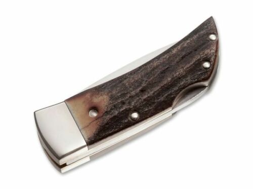 Boker Gents Lockback Folding Knife 2.25" 4034 Steel Drop Point Blade Stag Handle 111006 -Boker - Survivor Hand Precision Knives & Outdoor Gear Store