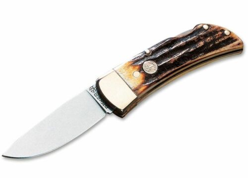 Boker Gents Lockback Folding Knife 2.25" 4034 Steel Drop Point Blade Stag Handle 111006 -Boker - Survivor Hand Precision Knives & Outdoor Gear Store