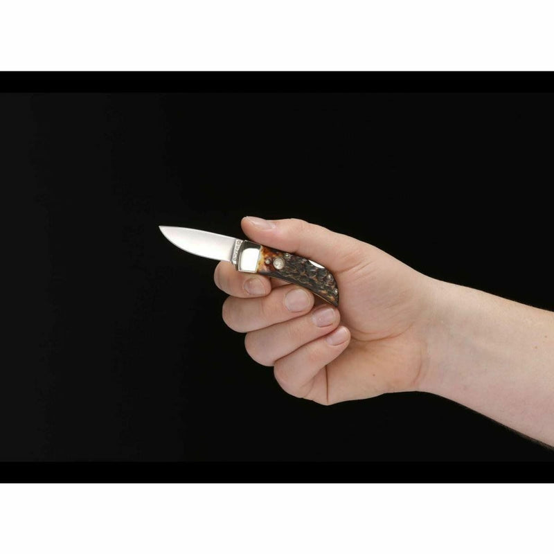 Boker Gents Lockback Folding Knife 2.25" 4034 Steel Drop Point Blade Stag Handle 111006 -Boker - Survivor Hand Precision Knives & Outdoor Gear Store