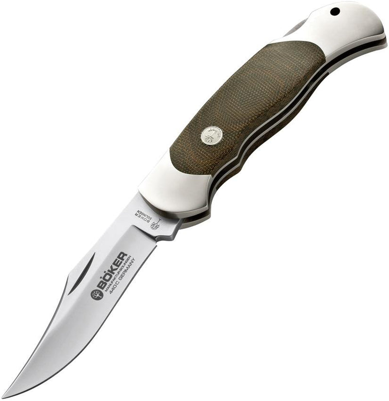 Boker Optima Lockback Folding Knife 3.63" 440C Steel Clip Blade Canvas Micarta Handle 113005 -Boker - Survivor Hand Precision Knives & Outdoor Gear Store